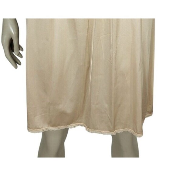 Vintage Vanity Fair Beige Half-Slip Skirt Lace Trim Med 20" NEW Deadstock NOS - Picture 4 of 8